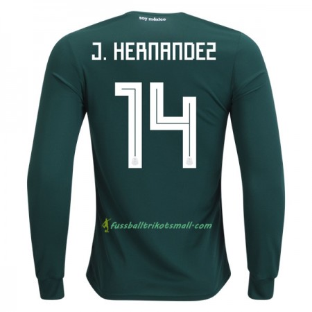 Fußballtrikots Mexiko J.Hernandez 14 WM 2018 Langarm Heimtrikotsatz kaufen